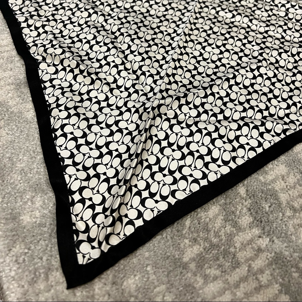Vintage Coach Square Silk Scarf - Picture 3 of 7